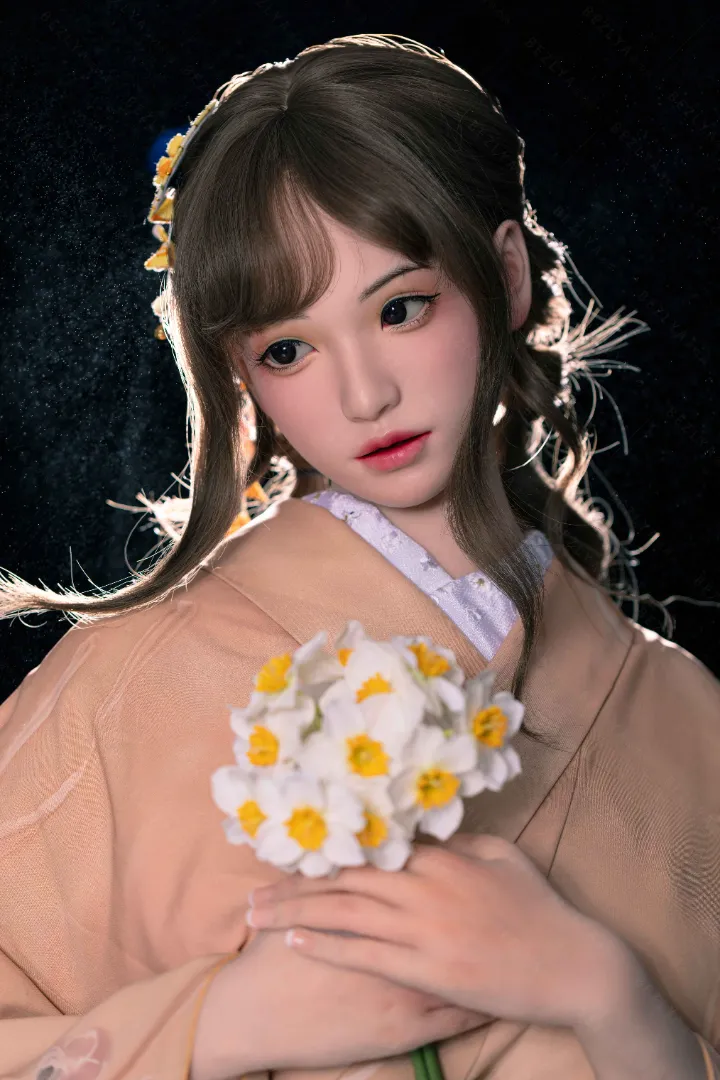 162cm (5ft4) E-Cup Lightweight Silicone Sex Doll, Movable Jaw Head Hellianthus